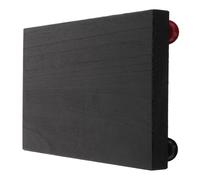 Plateau de Rangement Rectangulaire en Bois pour Commode et Coiffeuse | Organisateur pour Parfums et Cosmétiques, Décoratif Noir, Usage Vanity, Plateau Solide