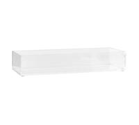 Plateau de Rangement Rectangulaire ""Selena"" 25cm Transparent