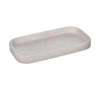 Plateau de Salle de Bain en Résine Cloudy 20cm Blanc