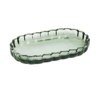 Plateau de Salle de Bain en Verre Floréa 19cm Vert