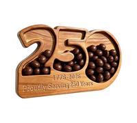 Plateau de service en bois - 28 x 16 cm, plateau de service, planche à charcuterie, assiette d'apéritif | 4 juillet - Présentoir patriotique de nourriture pour dessert, collation, fête, cuisine