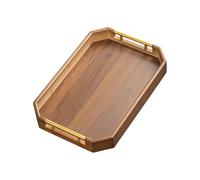 Plateau de service en bois - 40 x 30 x 5 cm, plat à charcuterie élégant multifonction | Planche à charcuterie vintage pour présentation de boissons, transport de nourriture et de boissons
