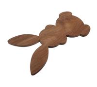 Plateau de Service en Bois D’acacia Forme Lapin pour Fromage | Texture Naturelle Antidérapante, Transport Compact, Présentation Buffet, Fruits, Sushis et Amuse-bouches Lors des Fêtes