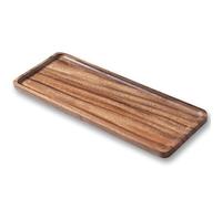 Plateau de Service en Bois d'acacia - Planche à charcuterie en Bois pour Servir des Aliments, des Fruits et du Fromage (1, M)
