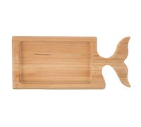 Plateau de Service en Bois de Pin, Forme Poisson, 39x17,5x1,8cm | Surface Lisse au Grain , Style Rustique, pour Buffet, Fêtes et Service de Sandwichs ou Barbecue