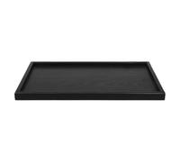 Plateau de Service en Bois Foncé Rectangulaire pour Table Basse Rustique | Planche pour Restaurants, Nettoyage Facile, Design Compact, Usage Polyvalent, Présentation Sobre, Format 35x24 CM