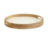 Plateau de Service en Bois Inaya 38cm Blanc