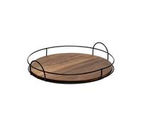 - Plateau de Service en Bois "Mina" 34cm Marron