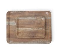 Plateau de Service en mélamine avec imprimé bois 240x340mm - Hendi