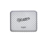 ALTOBUY Plateau de Service en Plastique Noir & Blanc "Fait Maison" 26x20cm Blanc