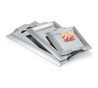 Plateau de Service Inox Rectangulaire L 30,5 à 53,3 cm Pujadas 3 G