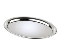 APS Germany Plateau de service KAFFEEHAUS ovale acier inoxydable 29×22 cm H 1 cm poli