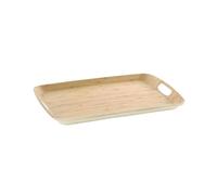 Plateau de Service Mélaminé Bambou 38cm Naturel