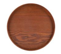 Plateau de service - Naturel - Rond - 30 cm - Bois - Durable et résistant à la pourriture