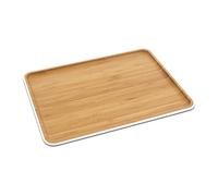 Plateau de service NBA061 40 x 30 cm, marron, bambou, Pebbly