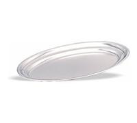 Plateau de Service Ovale en Inox à Bords Ronds 25 à 50 cm Pujadas 3 G