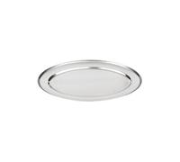 Olympia Plateau de service ovale en acier inoxydable argenté 201 mm
