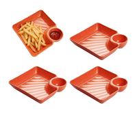 Plateau de service pour aliments Présentoir moderne antidérapant, assiettes