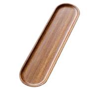 Plateau de service pour plats - Long plateau de service - Plateau de service pour aliments - En bois - Pour pendaison de crémaillère, mariages, restaurants, saucisses et fromages, desserts, entrées et