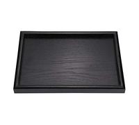 Plateau de service rectangulaire en bois massif - Pour thé, café, snack - Pour servir des pâtisseries, des collations, des mini barres de chocolat - 22 x 12 x 2 cm (30 x 20 x 2 cm)