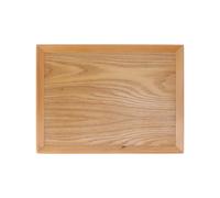 Plateau de service rectangulaire en bois pour fruits, aliments, pizzas - 36,5 x 27 cm