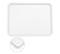 Plateau de service rectangulaire en mélamine, antidérapant, résistant aux rayures, plateau de buffet en plastique léger, pour plats chauds, résistant à la chaleur (38,3 cm x 29 cm)