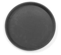 Plateau de Service rond antidérapant Hendi Noir