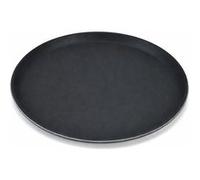 Plateau de service rond avec surface antidérapante diamètre 45 cm professionel pour bar et restauration couleur noir Noir
