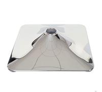 Plateau de sol pour tabouret de bar, chaise pivotante de salle à manger, rectangulaire, chrome Ø 37,5cm