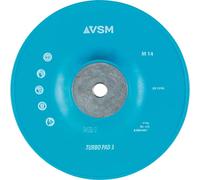 Plateau de support pour disques fibre VSM TURBO PAD 3 dur/nervuré, Ø extérieur : 180 mm