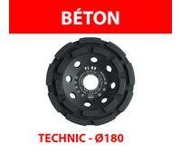 Plateau de surfaçage diamant Ø180 Béton TECHNIC PL BV SAMEDIA
