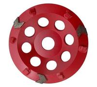 Plateau de Surfaçage PCD + 3 Segments RED GRINDER D.175 x 22,23 mm x 6 PKD 4 mm - Epoxy, Asphalte, Résine - Diamwood