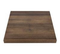 Plateau de table carré 700 mm effet bois chêne rustique - Bolero - Mélamine Effet chêne rustique G