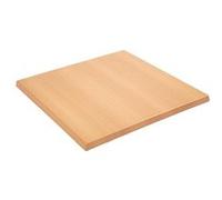 Bolero GG634 Table carrée en bois de hêtre 600 mm