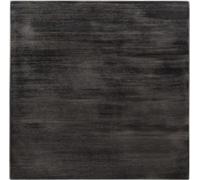 Plateau de table carré pré-percé Bolero noir vintage 700 mm