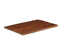Plateau de Table en Bois Massif Recyclé 110x80x2,5 cm Rectangulaire | Bois récupéré teck manguier pin hêtre, fait main, pièce unique, rustique, nettoyage humide, adaptable