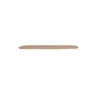 Plateau de table en chêne beige, 6 places, ovale, forme organique, prépercé - Woood, Tablo - 220x100x2.4 cm