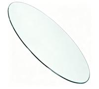 Plateau de Table en Verre, Plateau en Verre Trempé d’Épaisseur 1/4 Pouce | Résistant aux Chocs, Antitache, Portant, Style Minimaliste, pour Salle à Manger, Table à Café(43CM(17IN))