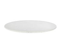 Plateau de table extérieur professionnel rond en plastique recyclé Le Pavé® effet terrazzo 2 personnes D60 60x2x60cm Blanc