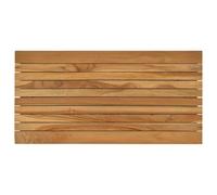 Plateau de table marron - 80 x 40 x 3,5 cm - En teck massif - Angle droit | Bois de teck massif, surface à base d'eau, pour l'intérieur et l'extérieur, 4,05 kg, aucun, rectangulaire