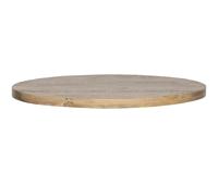 Plateau de table ovale mangue Woood Tablo Blanc 5x120x120 cm