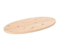 Plateau de table ovale - vidaXL - Pin massif - 70x35x2,5 cm - Brun