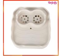 Plateau de table pour spa - AKOZON - Modèle universel - Antidérapant TPU - Clip amovible - 2 porte-gobelets
