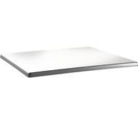 Plateau de table rectangulaire Topalit Classic Line blanc 110 x 70 cm