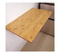 Plateau de table rectangulaire universel en bambou avec coins arrondis, parfait pour les bureaux debout et les postes de travail à domicile