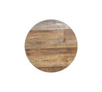Plateau de Table Rond 600 mm - Effet Bois Vielli - - Mélamine