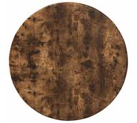 Plateau de Table Rond en Bois d'Ingénierie Ø 40 cm Fumé | Surface stable, entretien facile, design scandinave, intérieur uniquement, usage polyvalent, finition chêne fumé, adapté