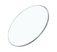 Plateau de Table Rond en Verre Trempé avec Bord Poli 43CM, 44CM, 45CM | Résistant aux Chocs, Résistant à l'Usure, Facile à Nettoyer, pour Protection de Table de Mobilier(80CM(31.5IN))