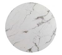 Plateau de table Schickeria effet marbre blanc Kare Design Diamètre - 80cm