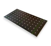 Plateau de travail MFT 1200×610 mm - antidérapant, perçages de 20 mm, profils T-Track (contreplaqué)